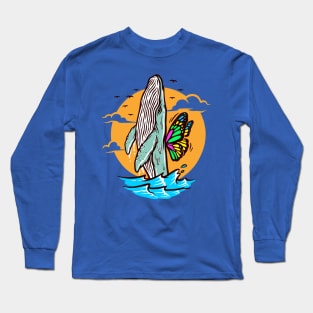 I want fly free whale Long Sleeve T-Shirt